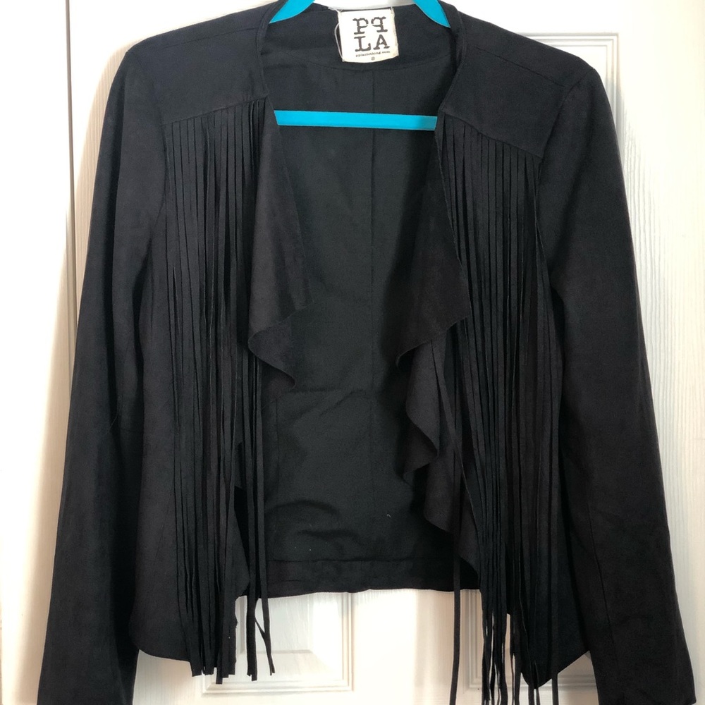 Fringe suede jacket